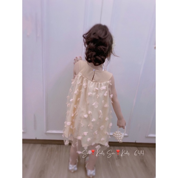 Váy ren thêu 2 lớp sn kids