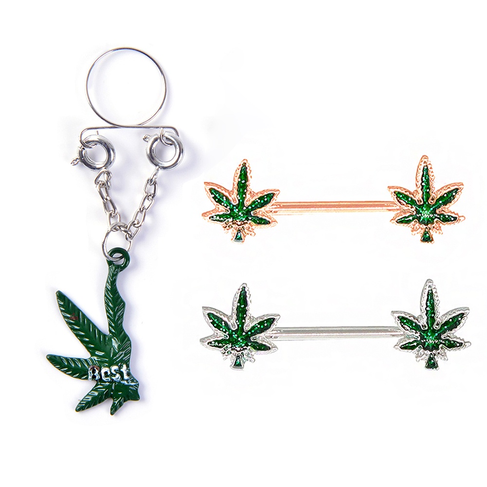 Khuyên Nhũ Hoa Hình Chiếc Lá Gợi Cảm Cho Nữ