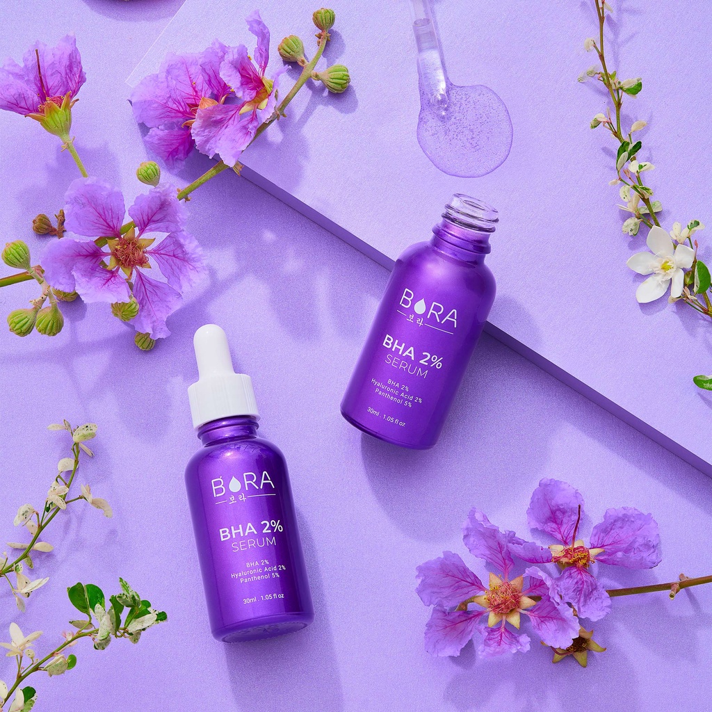 Tinh Chất Serum Ngăn Ngừa Mụn Dưỡng Ẩm Cho Da BORA AHA 8% Lọ 30ml