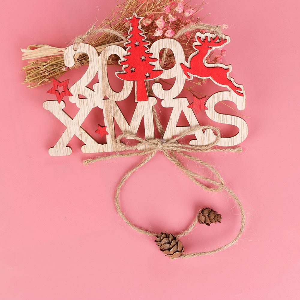 Thẻ Treo In Chữ Merry Christmas Dùng Trang Trí Nhà Cửa