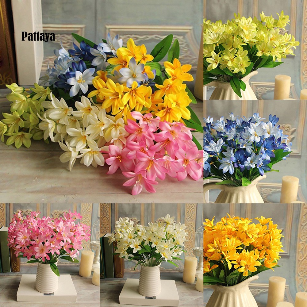 Bó Hoa Lily Giả Mini PT_1 Trang Trí Nhà Cửa / Văn Phòng / Tiệc Cưới