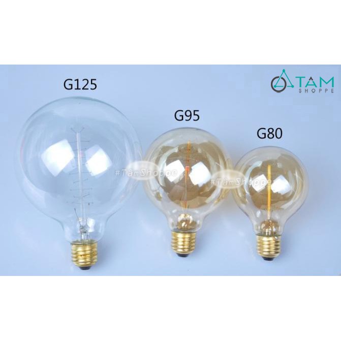 Bóng đèn sợi tóc Edison Tròn