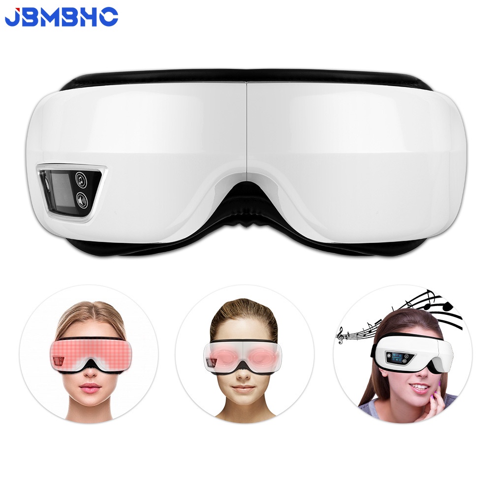 Bluetooth Máy Massage Chăm Sóc Mắt Rung Giảm Nhức Mỏi Mắt Làm Mờ Quầng Thâm Giúp Thư Giãn.