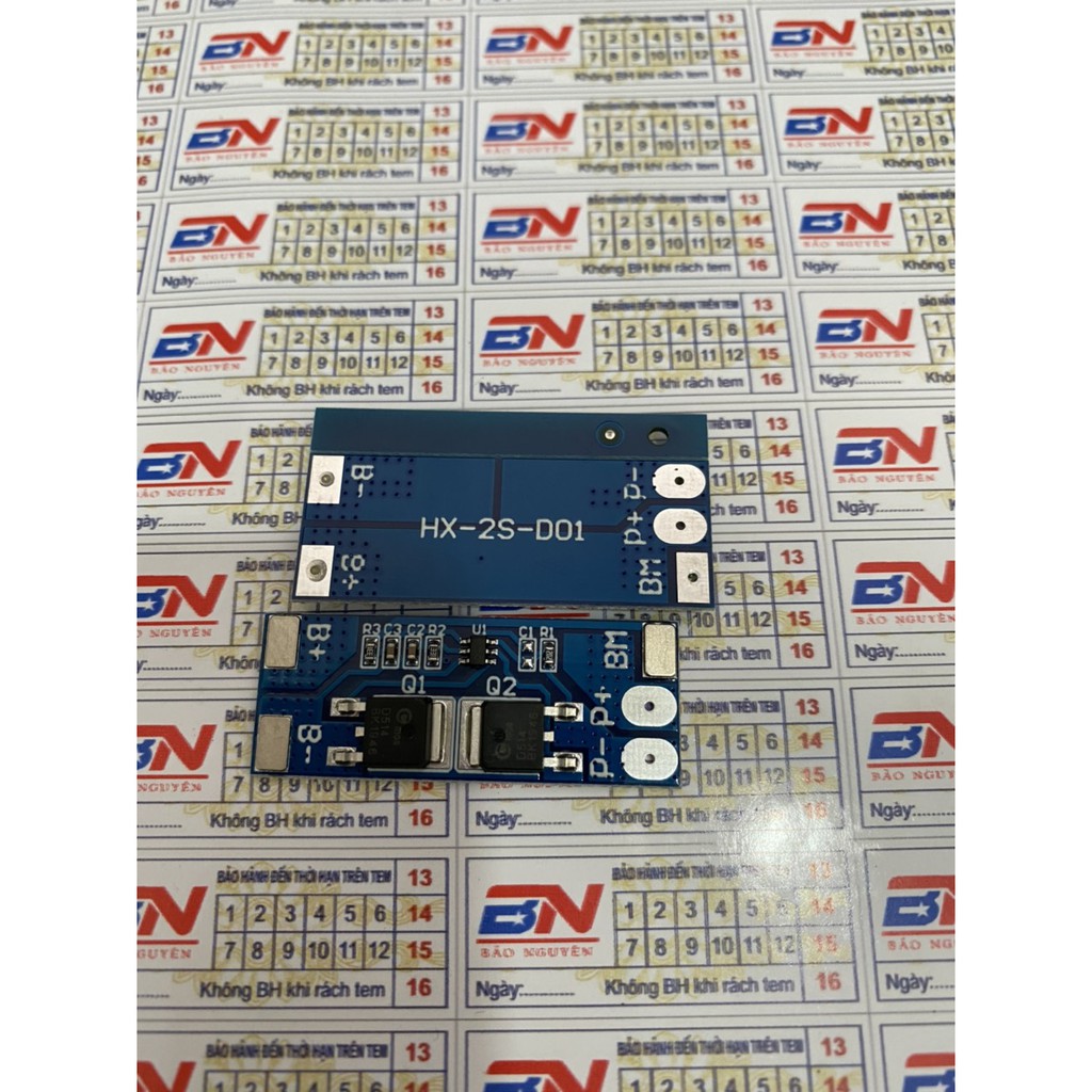 Mạch 2s 8a Bảo Vệ Pin Lithium 18650. BN.