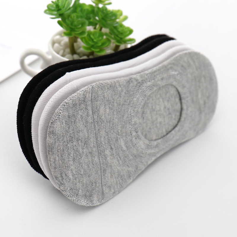 Tất cổ ngắn nam nữ trắng đen đơn chất vải co giãn bốn chiều dễ phối giày M57