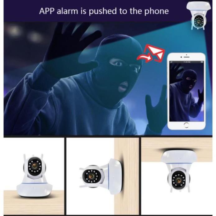 [GIÁ TẬN GỐC]  YOOSEE 3 RÂU 1.0/2.0 - CAMERA WIFI IP TRONG NHÀ - QUAN SÁT 2 CHẾ ĐỘ NGÀY ĐÊM - CÓ ÂM THANH- BH