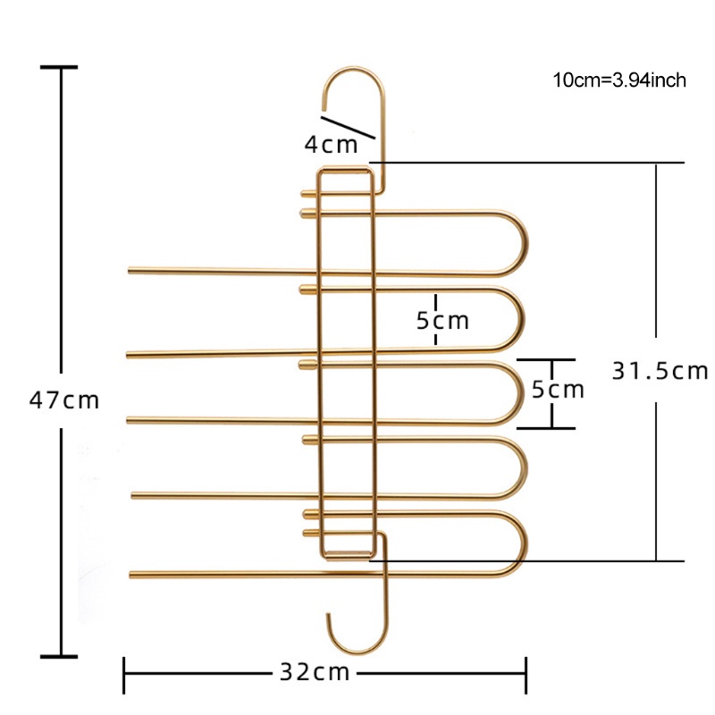 Móc Treo Quần Áo 5 Tầng Đa Năng Tiện Dụng
