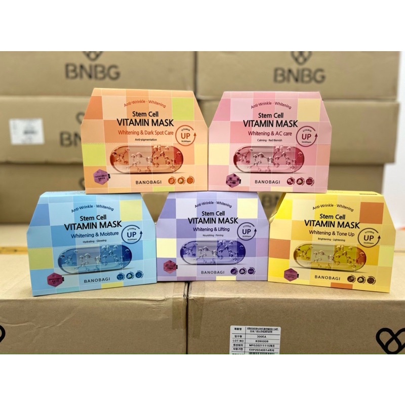 Mặt Nạ Bổ Sung Vitamin BANOBAGI Stem Cell Jelly Mask Mẫu Mới