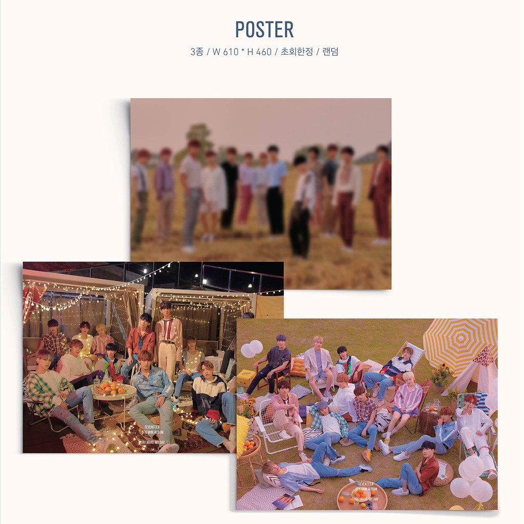 Poster Nhóm Nhạc Seventeen - You Make My Day