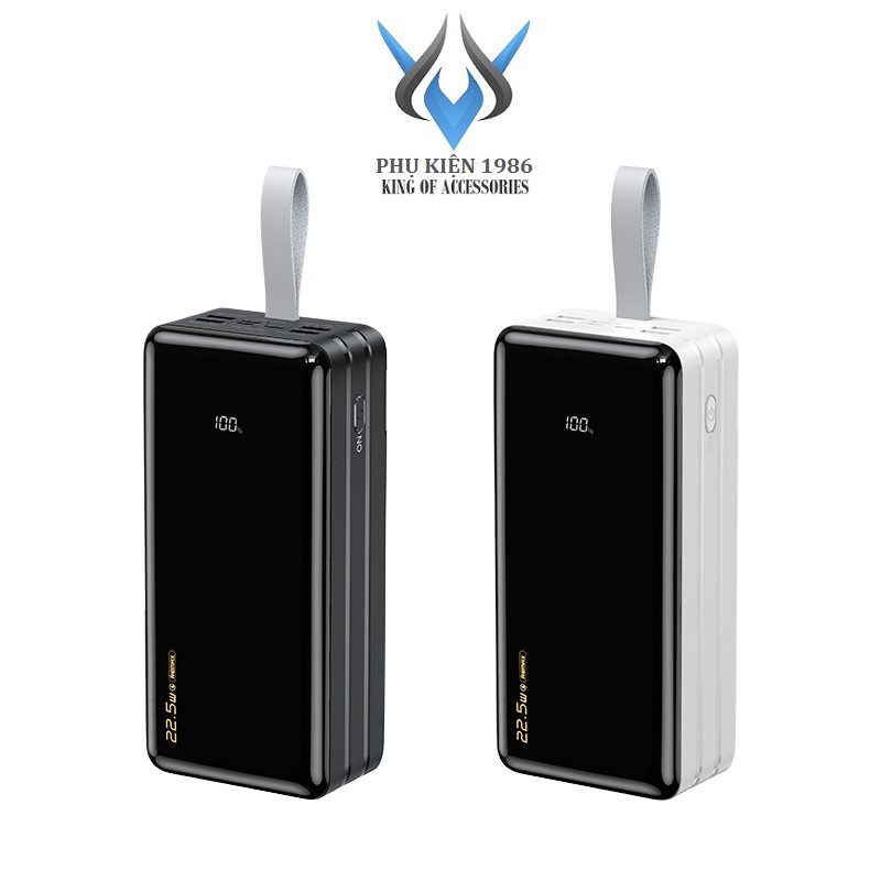 Pin sạc dự phòng Remax RPP-173 60000mAh 22.5W, lõi Li-Polymer 3 cổng Input / 5 cổng Output