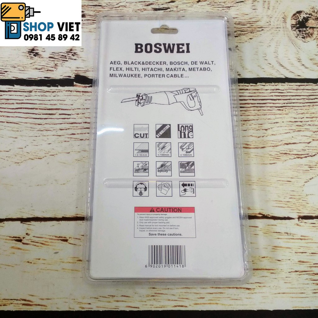 SV Bộ 10 lưỡi cưa kiếm cắt gỗ, cắt sắt đa năng BOSWEI