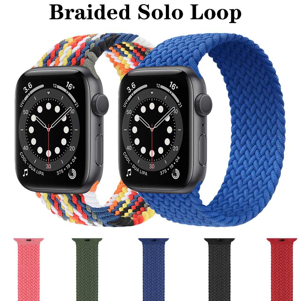 Dây Đeo Nylon Cho Đồng Hồ Thông Minh iWatch 45mm 41mm 44mm 40mm 38mm 42mm Iwatch Series 7 6 Se 5 4 3 2 1