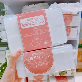 Bông tẩy Trang Thấm nước hoa hồng MiNiSo 1000m