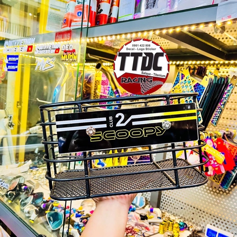 Rổ Scoopy Tặng kèm bảng tên mẫu 12Club 2022 Đen cực đẹp ✌🇹🇭