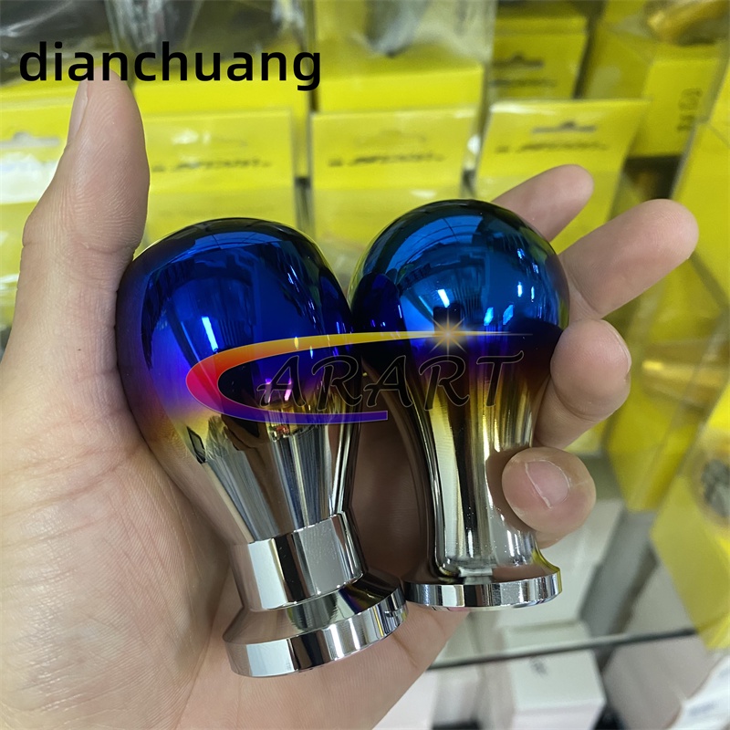 Núm Bọc Cần Số Xe Hơi Bằng Nhôm Màu Xanh Dương