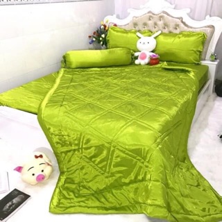 BỘ GA GIƯỜNG PHI LỤA COMBO 5 MÓN 1m6x2m