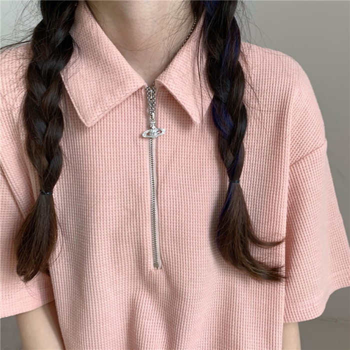 Đầm Polo Ngắn Tay Với Thiết Kế Đơn Giản Xinh Xắn Theo Phong Cách Hàn Quốc 43630 | BigBuy360 - bigbuy360.vn