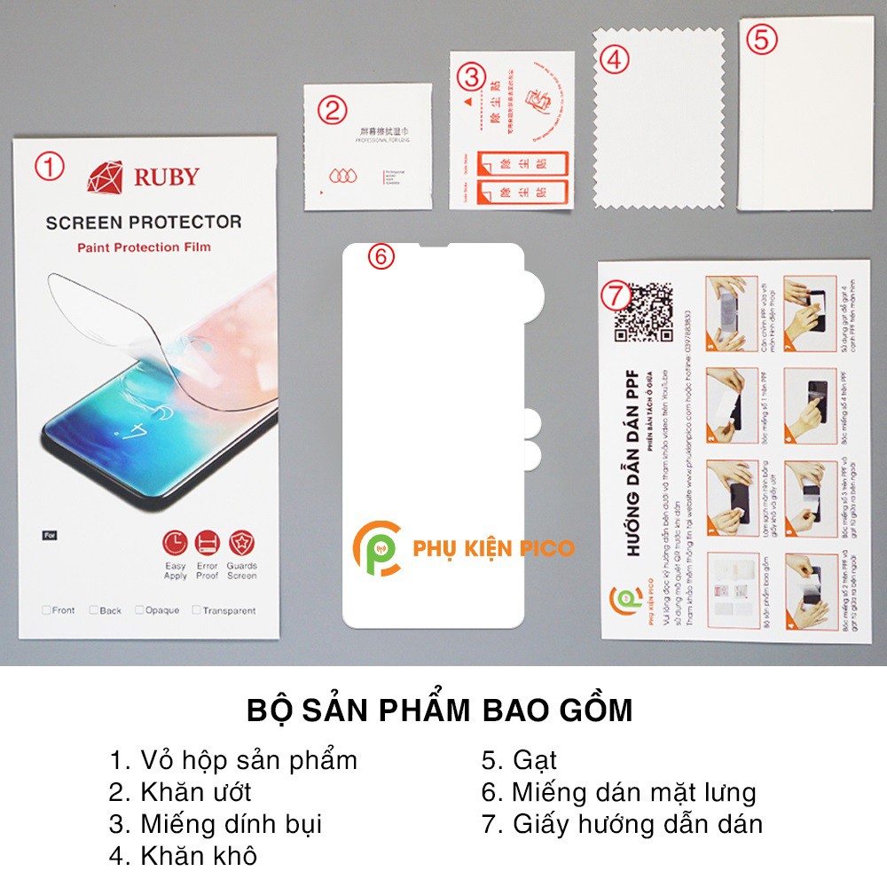 Dán màn hình Samsung Galaxy S10 5G / S10 Plus / S10 / S20 full màn dẻo trong suốt PPF tự phục hồi vết xước