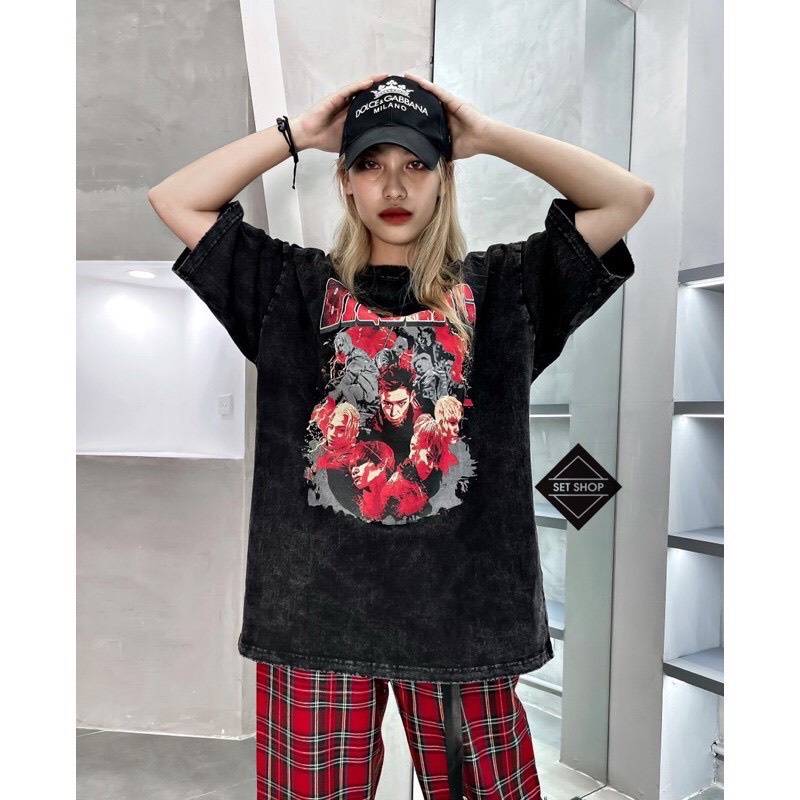 Áo Thun Loang Bigbang Unisex- ZADOLA FASHION - Áo phông loang nữ cổ tròn, form rộng tay lỡ Ulzzang chất chơi nổi bật