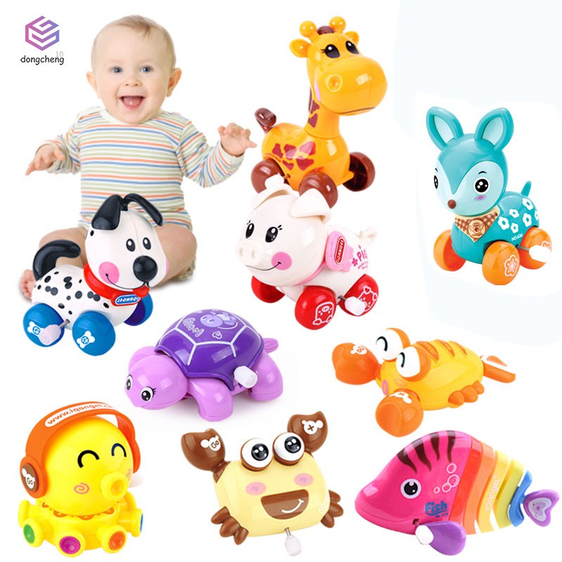 ✅COD❤✨ Cute Cartoon Animal Wind Up Toys Clockwork Classic Toy Newborn Baby Toy