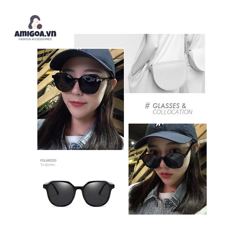 ✨✨Kính Mát Gọng Tròn Nhỏ Bản To Thời Trang Cho Nữ