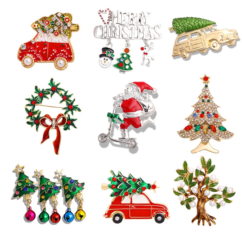 Huy Hiệu Cài Áo Hình Ông Già Noel Thời Trang