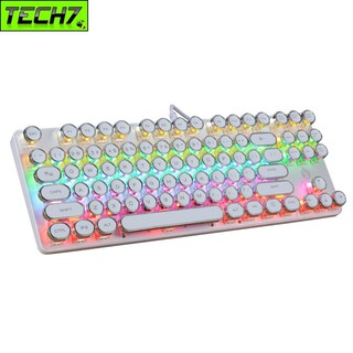 Bàn phím cơ e917 white gaming - led xuyên phím