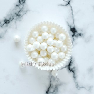 Cốm trang trí bánh màu trắng size trung (100g)