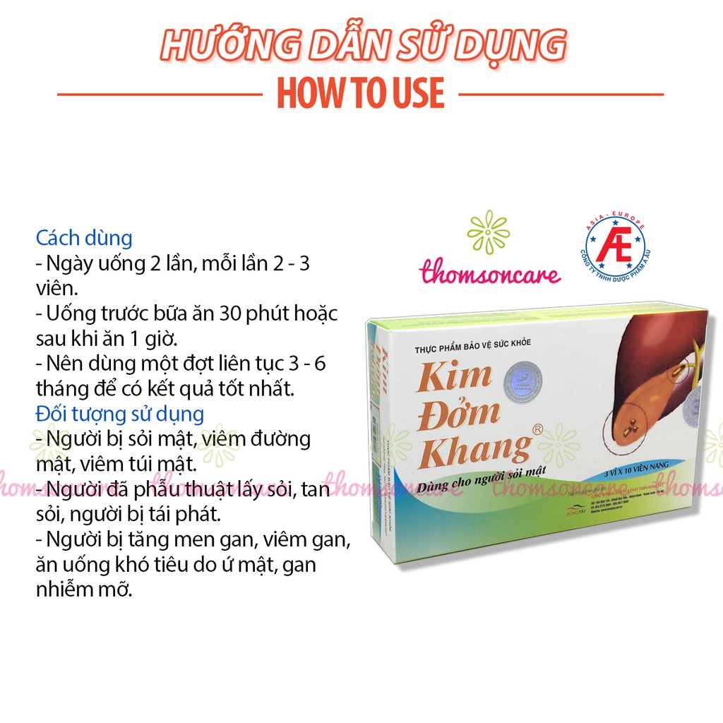 Kim đởm khang - Mua 6 tặng 1 bằng tem tích điểm - hỗ trợ giảm sỏi gan, mật, tán sỏi từ Kim tiền thảo, diệp hạ châu