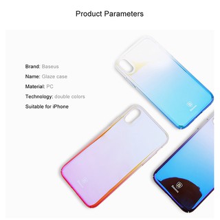 Ốp lưng BASEUS Glaze đổi màu cho iPhone X