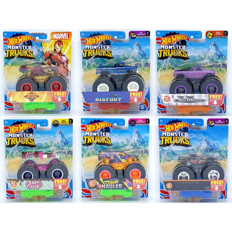 Hot Wheels Xe Tải Quái Vật Kỷ Jura Độc Đáo