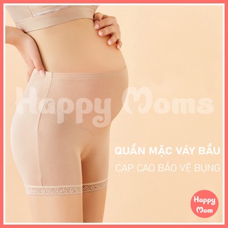 Quần Mặc Váy Bầu - Quần Đùi Bầu Cạp Cao Bảo Vệ Bụng EnjoyPreg Siêu Mềm Mịn