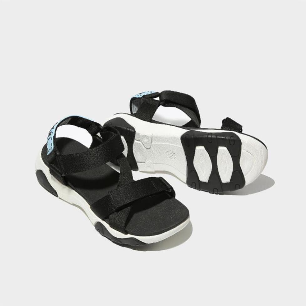 Giày Sandals SHONDO Girly - GIM0010-Đế Trắng Quai Đen * . ‣