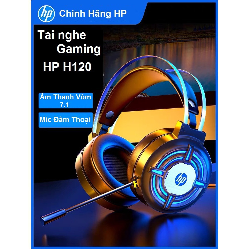 Tai nghe máy tính Gaming HP H120 kết nối cổng USB 7.1