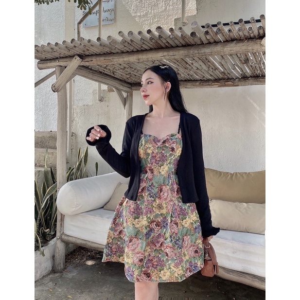 SET BỐ HOA KÈM ÁO size S/M - Pinkger Clothing