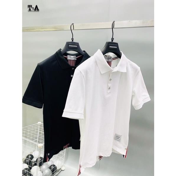 Áo Polo Nam Thom Kẻ Cao Cấp - Áo Phông Cổ Bẻ Cho Nam Siêu Chất