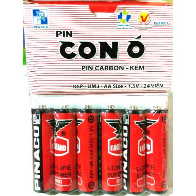 Bộ 6 viên Pin con ó 2A tiện dụng trong gia đình