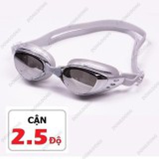 Kính bơi CẬN 2.5 độ 6200, tráng GƯƠNG, chống UV, chống HẤP HƠI, kính thời trang cao cấp - POKI