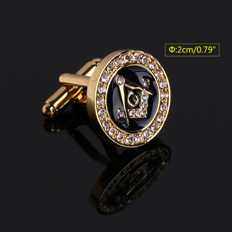 REDD   Men Cufflinks High End Luxury Rhinestone Charm Suit Fashion For Wedding Business