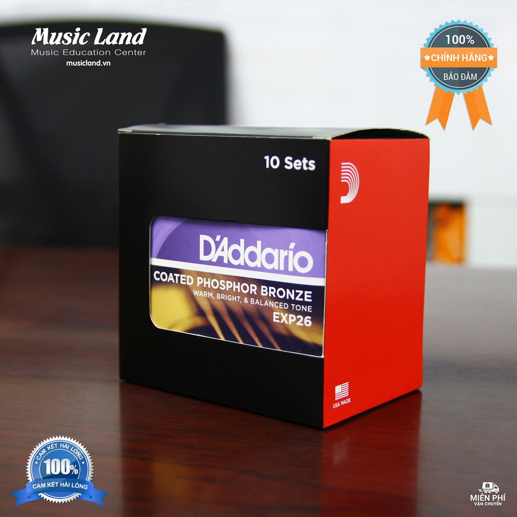 Dây đàn Guitar Acoustic D'Addario EXP26