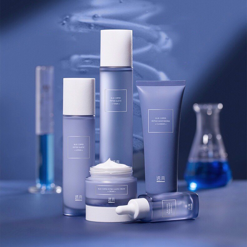 [LUCENBASE] Tinh chất Blue Copper Peptide Essence chống lão hóa dưỡng ẩm giảm viêm phục hồi da căng mịn 30ml