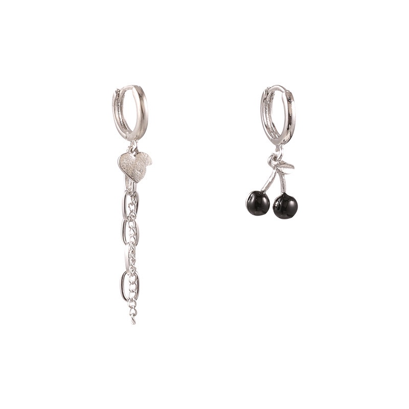 Khuyên tai dáng dài hình trái cherry thời trang cho nữ