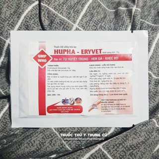 HUPHA ERYVET 10g - Tụ huyết trùng, CRD hô hấp gà, khẹc vịt