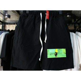 Quần short kaki cạp chun in bart