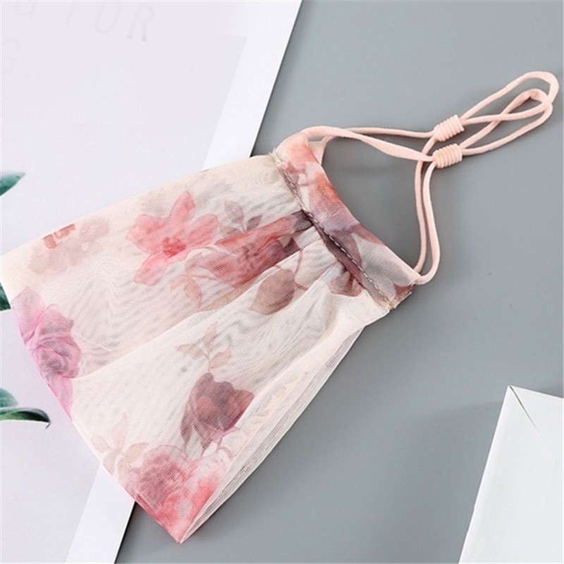 Khẩu Trang Chống Bụi Thoáng Khí Họa Tiết Hoa Cao Cấp