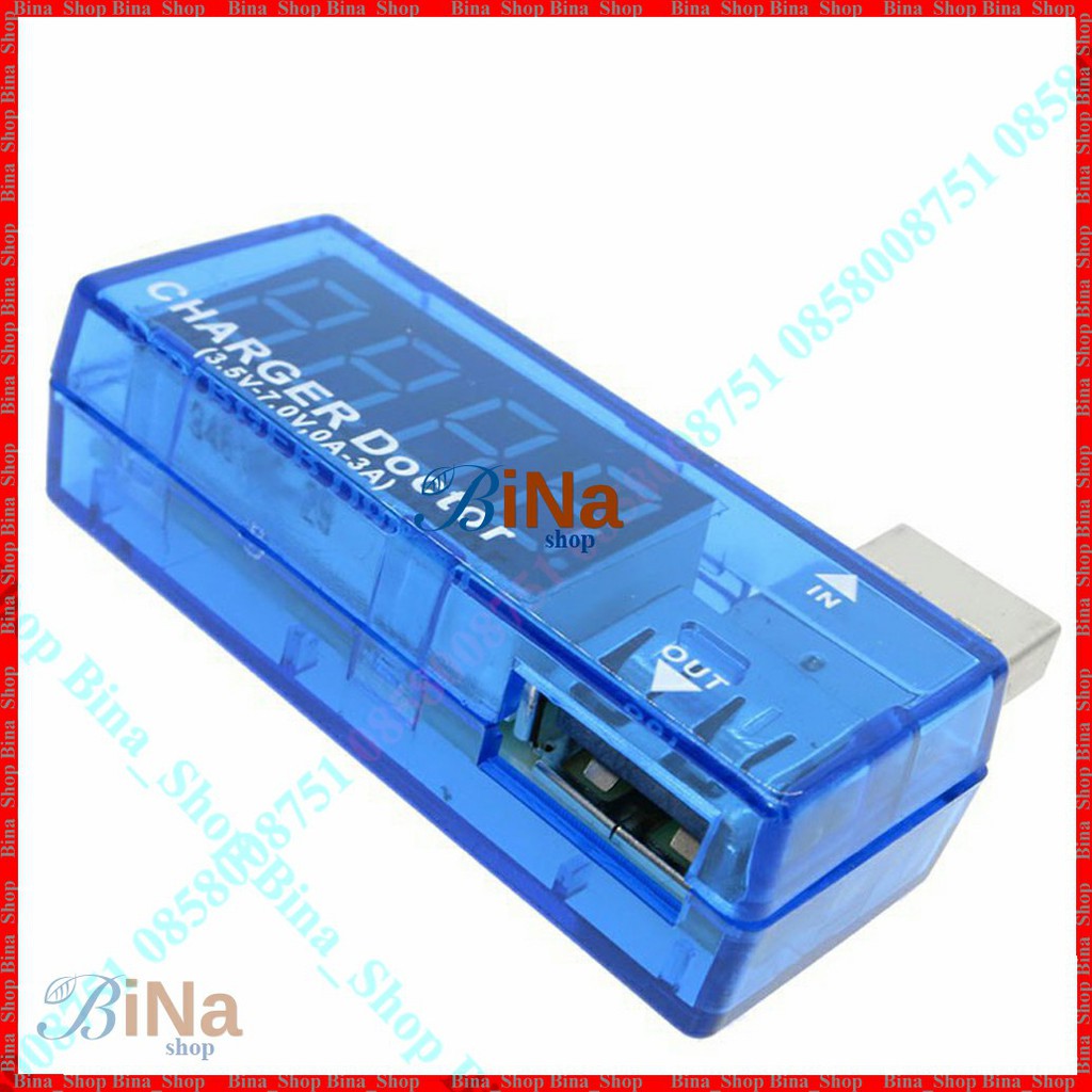 USB tester 7V 3A hiển thị điện áp và dòng tải