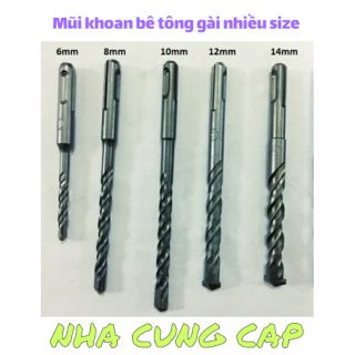 SỈ BỘ MŨI KHOAN BÊ TÔNG TỪ 6,8,10,12,14mm
