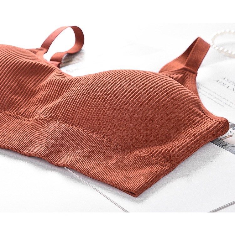 Áo bra cotton Gân tăm Co giãn THOẢI MÁI - Áo bra tập gym (sports bra) | BigBuy360 - bigbuy360.vn