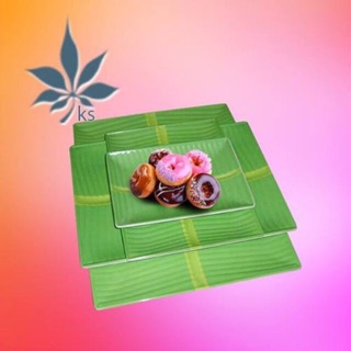 Đĩa lá chuối nhựa Phíp.hàng loại 1