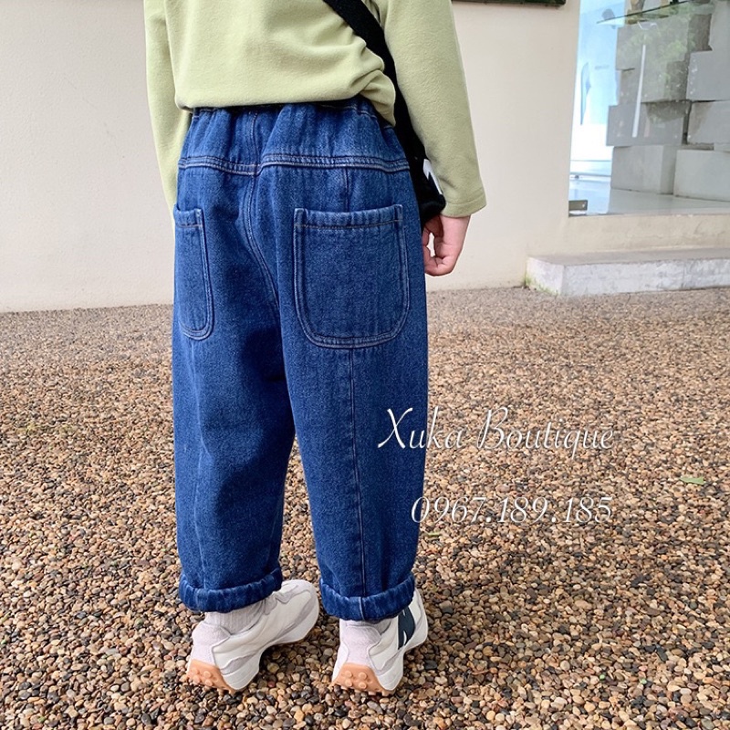 Quần Jeans Cao Cấp Bé Trai - Lót lông dày ấm [Ảnh Thật]